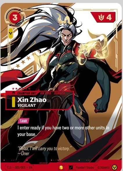 Oner의 신 짜오 — Xin Zhao, Vigilant (T1S-002/005)